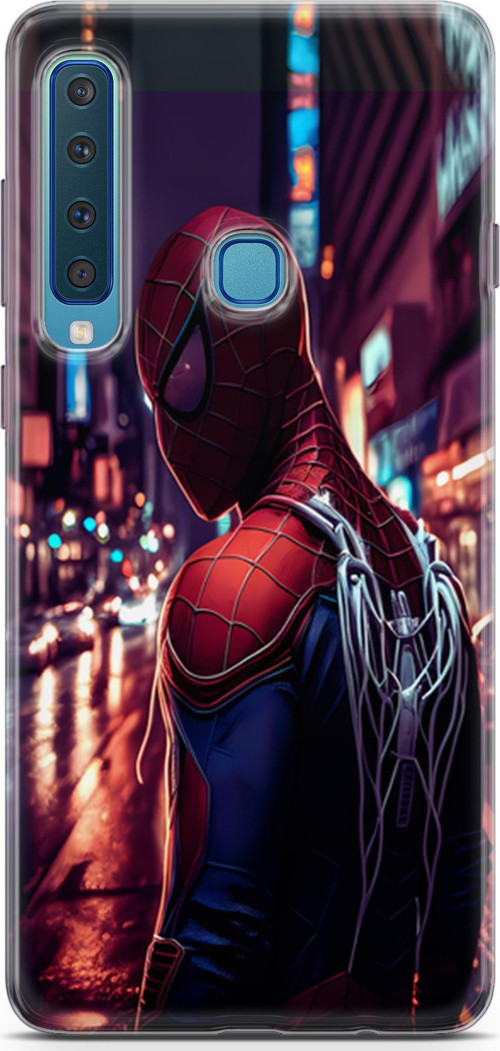 Galaxy A9 2018 Uyumlu Kılıf Yapayzeka 9 Spiderman NY UV Kılıf