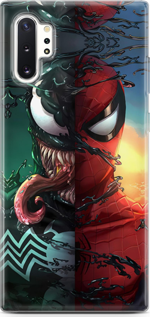 Galaxy Note 10 Plus Uyumlu Kılıf Yapayzeka 10 Spider Venom Full HD Kılıf