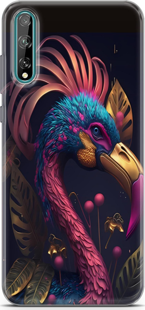 Huawei P Smart S 2020 Uyumlu Kılıf Yapayzeka 24 Cennet Kuşu Darbe Emici Kılıf