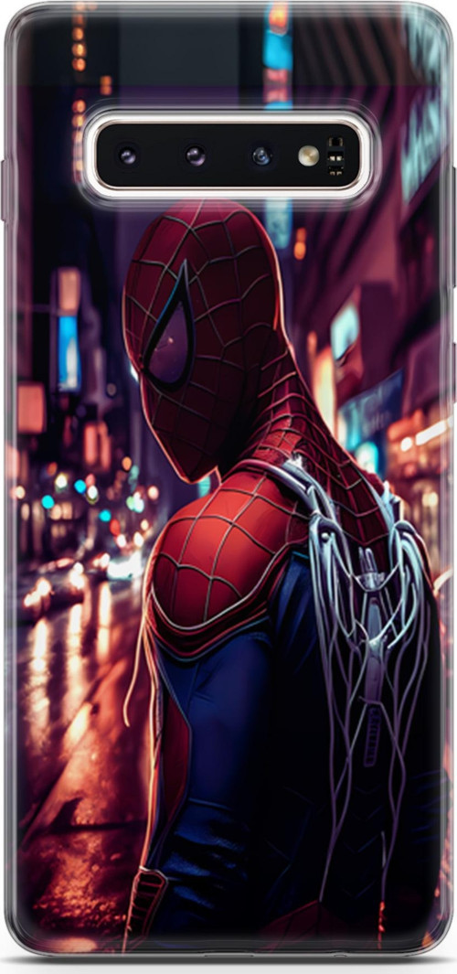 Galaxy S10 Uyumlu Kılıf Yapayzeka 9 Spiderman NY UV Kılıf