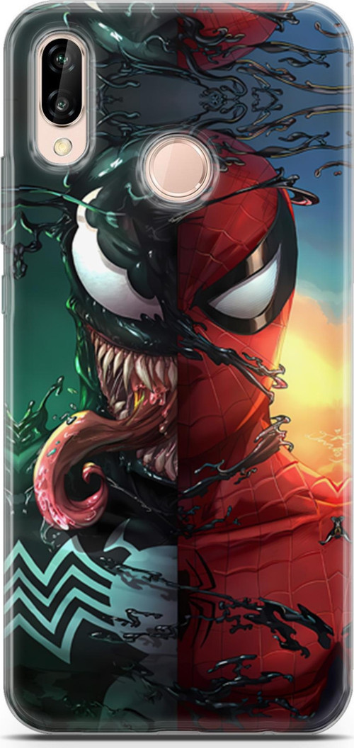 Huawei P20 Lite Uyumlu Kılıf Yapayzeka 10 Spider Venom Full HD Kılıf
