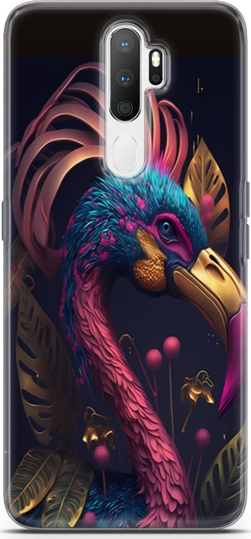 Oppo A5 2020 Uyumlu Kılıf Yapayzeka 24 Cennet Kuşu Darbe Emici Kılıf