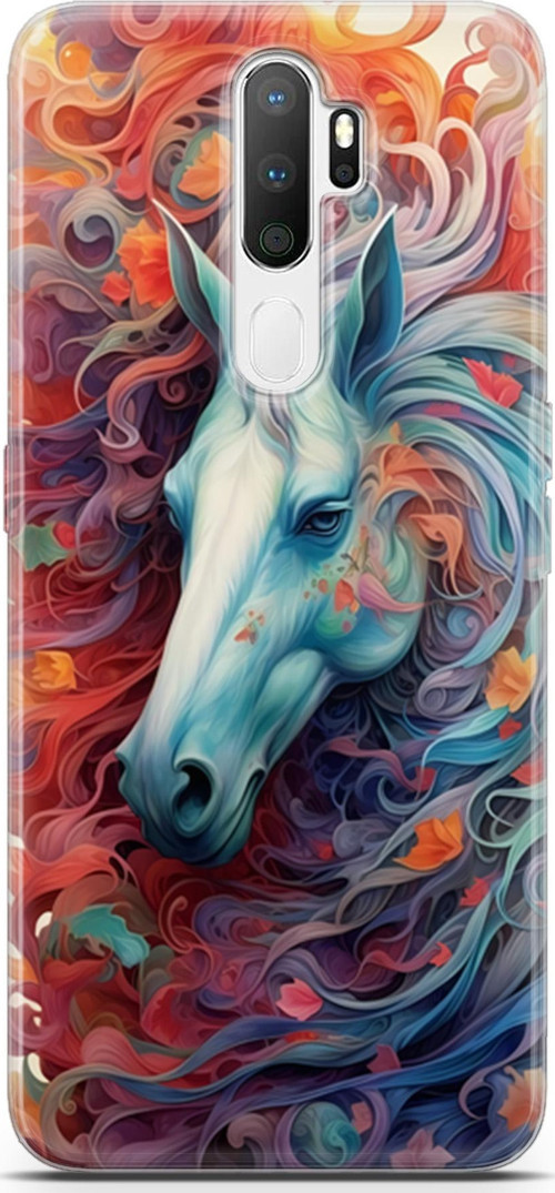 Oppo A5 2020 Uyumlu Kılıf Yapayzeka 29 At ve Sanat Leke Tutmaz Kapak