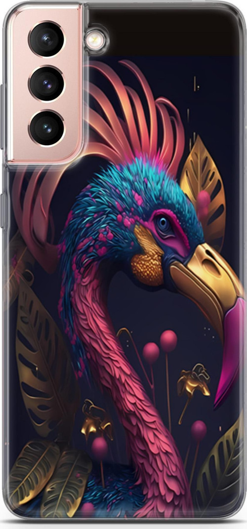 Galaxy S21 Uyumlu Kılıf Yapayzeka 24 Cennet Kuşu Darbe Emici Kılıf
