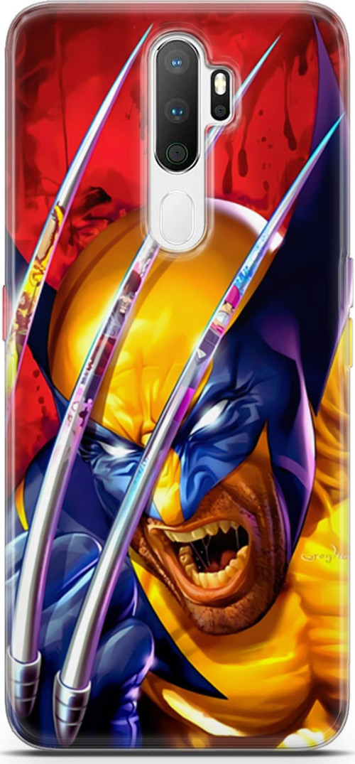 Oppo A5 2020 Uyumlu Kılıf Yapayzeka 7 Wolverine Desenli Kılıf
