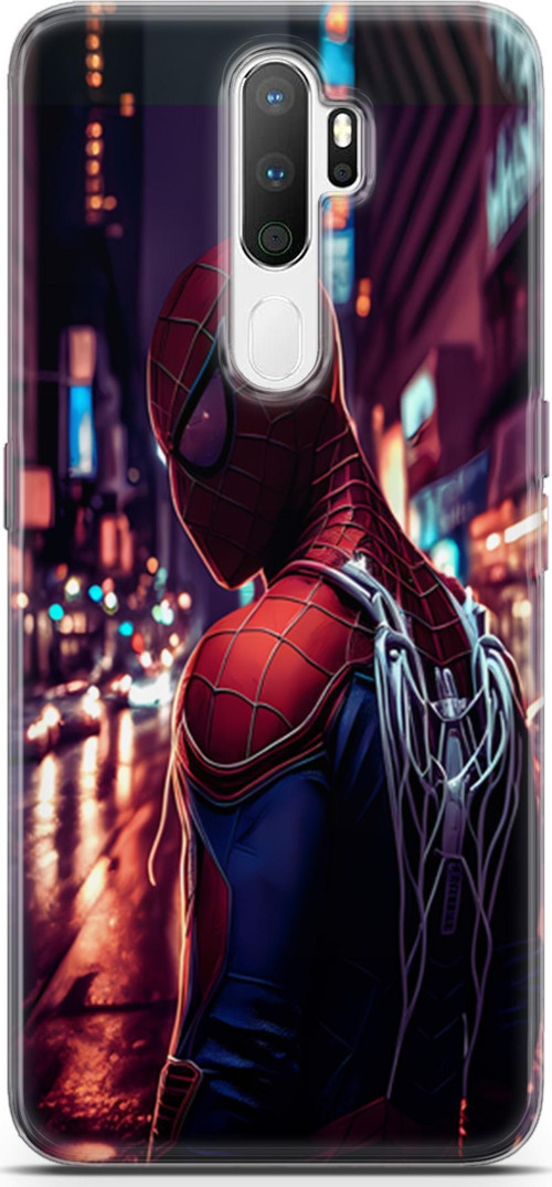Oppo A5 2020 Uyumlu Kılıf Yapayzeka 9 Spiderman NY UV Kılıf