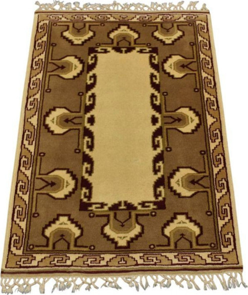 Yeni El Dokuma Modern Tarz Zarif Milas Yün Halı 5807