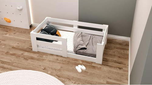 70×140 Yatak Uyumlu Beyaz Sedir Mdf Montessori Karyola