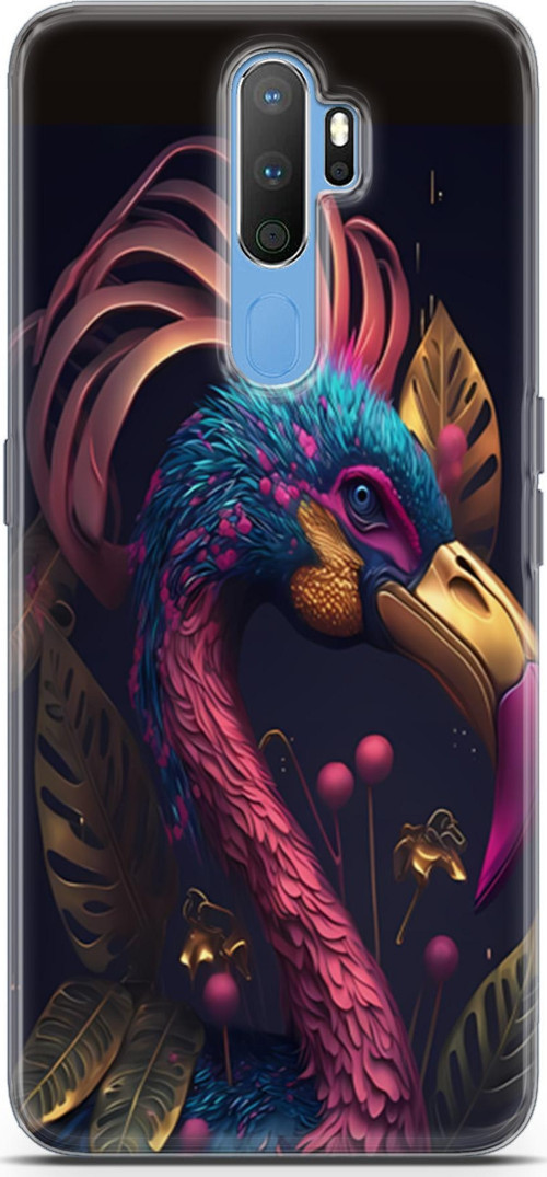 Oppo A9 2020 Uyumlu Kılıf Yapayzeka 24 Cennet Kuşu Darbe Emici Kılıf