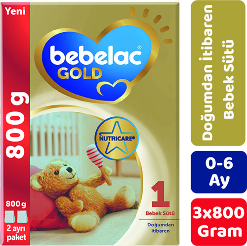 Gold 1 Bebek Sütü 800 gr 3'lü Paket