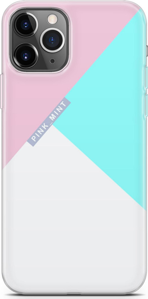 Apple İphone 11 Pro Kılıf Orijinal Seri Typo 08 Pink Mint Baskılı Kılıf