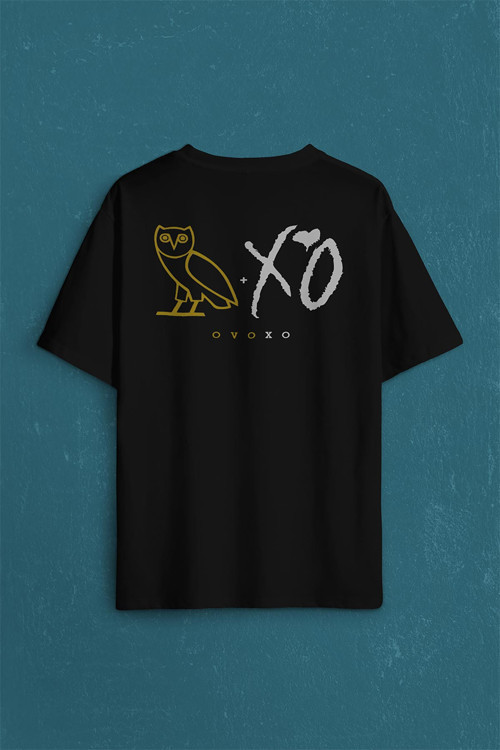 Baykuş Ovoxo Owl Gang Hip Hop Music Sırt Ön Baskılı Oversize Tişört Unisex T-Shirt