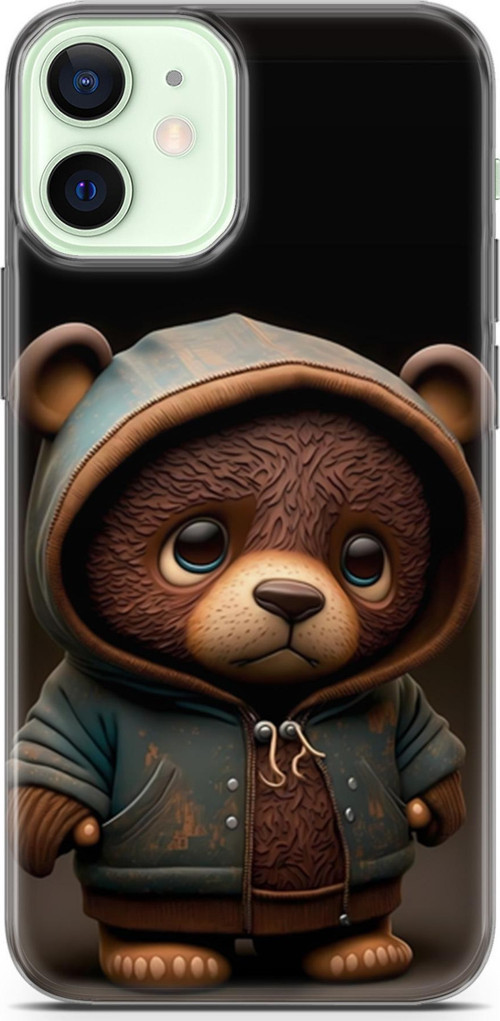 iPhone 12 Uyumlu Kılıf Yapayzeka 17 Minik Ayıcık Yumuşak Kılıf