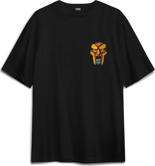 Mf Doom Hip Hop Doomsday J Dilla Rap Sırt Ön Baskılı Oversize Tişört Unisex T-Shirt