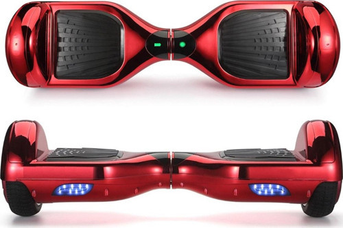 Elektrikli Kaykay Hoverboard 6.5 Inch Parlak Kasa Kırmızı - Taşıma Çantası