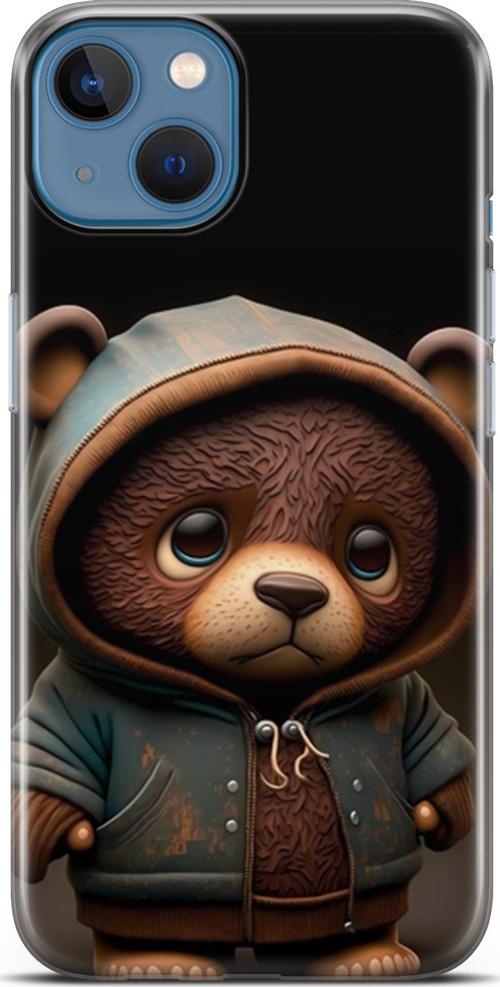 iPhone 13 Uyumlu Kılıf Yapayzeka 17 Minik Ayıcık Yumuşak Kılıf