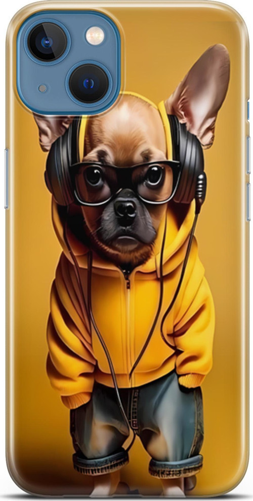 iPhone 13 Uyumlu Kılıf Yapayzeka 19 DJ Bulldog Tam Koruma Kılıf