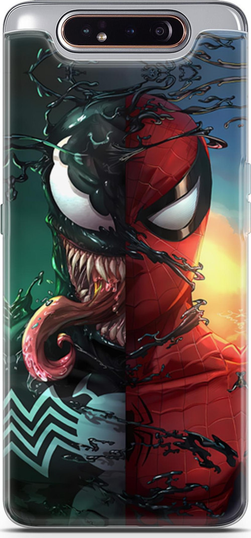 Galaxy A80 Uyumlu Kılıf Yapayzeka 10 Spider Venom Full HD Kılıf