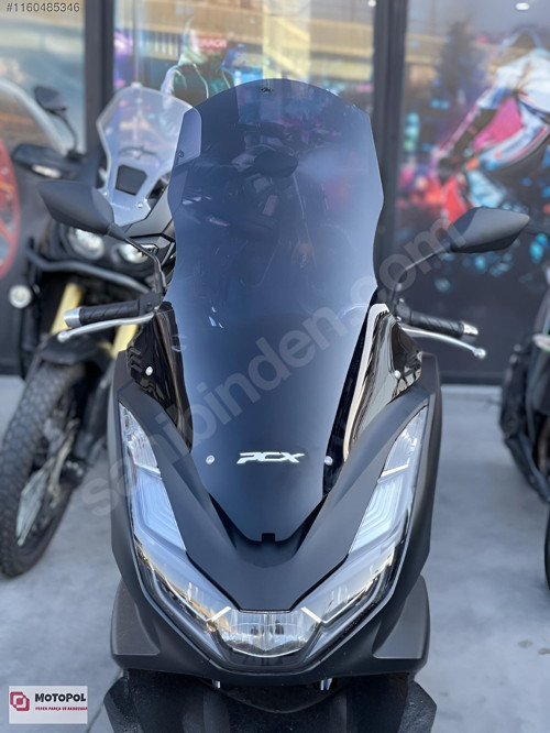 Honda Pcx 125 ,150 Ön Siperlik Camı Koyu Füme 75Cm Uzun Tur Camı Montaj Aparatlı 2021-24