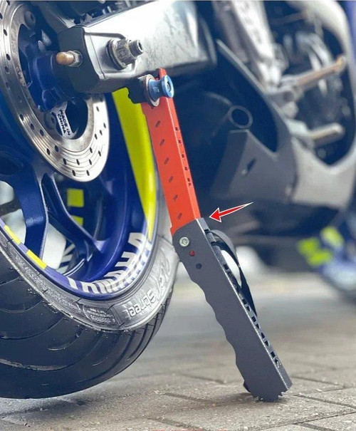 Motosiklet Taşınabilir İttir Maşa Krikosu Motor Lifti Teker Döndürme Zincir Yağlama Aracı