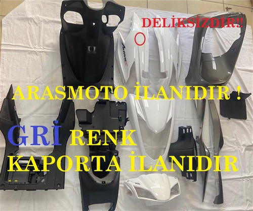 Honda Activa S 125 Kaporta Seti Grenaj Seti 2019 Ve 2021 Gri Renk ( Kargo Bizden )