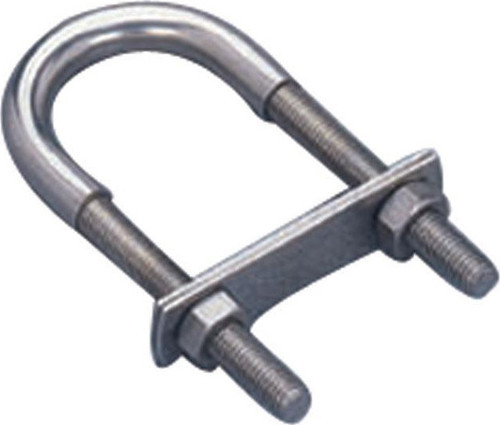 U Mapa, Inox 316, W35mm, L130mm, ø10mm, w/metrik M8