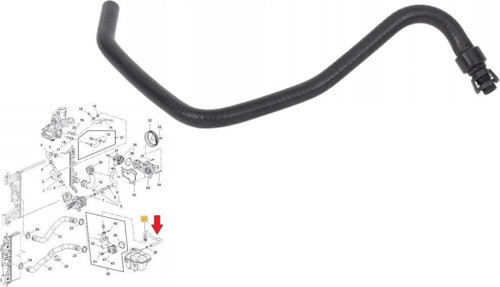 Opel Astra J Radyatör Su Depo Çıkış Hortumu 2010 Sonrası 1336360