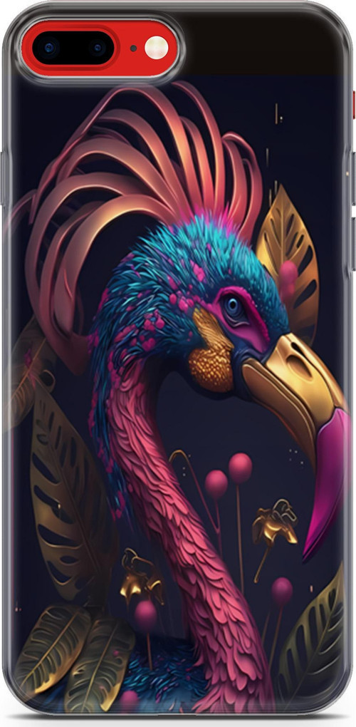 iPhone 7 Plus - 8 Plus Uyumlu Kılıf Yapayzeka 24 Cennet Kuşu Darbe Emici Kılıf