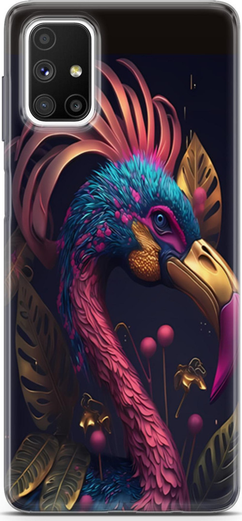 Galaxy M51 Uyumlu Kılıf Yapayzeka 24 Cennet Kuşu Darbe Emici Kılıf