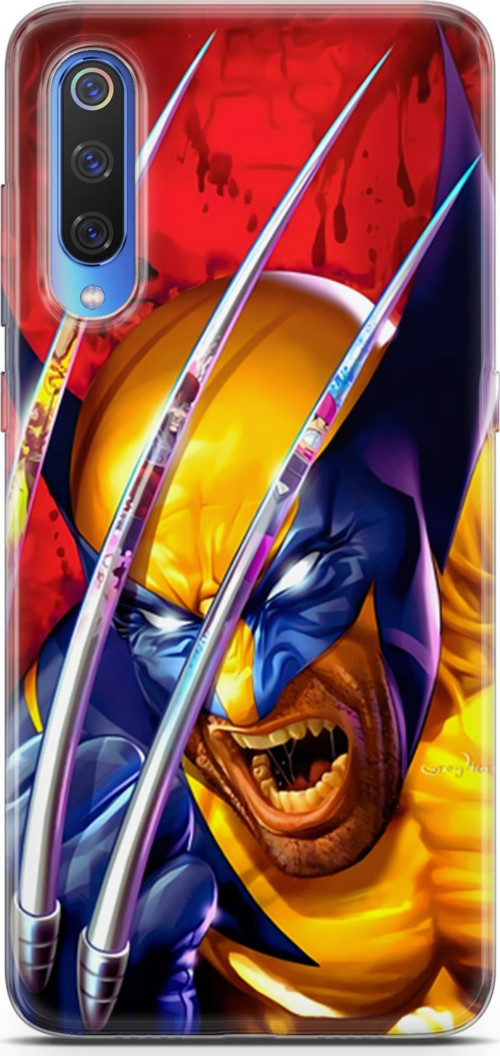 Xiaomi Mi 9 Uyumlu Kılıf Yapayzeka 7 Wolverine Desenli Kılıf