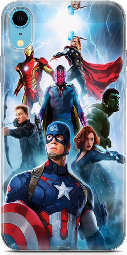 iPhone XR Uyumlu Kılıf Yapayzeka 6 Marvel Kahramanları Koruyucu Kapak