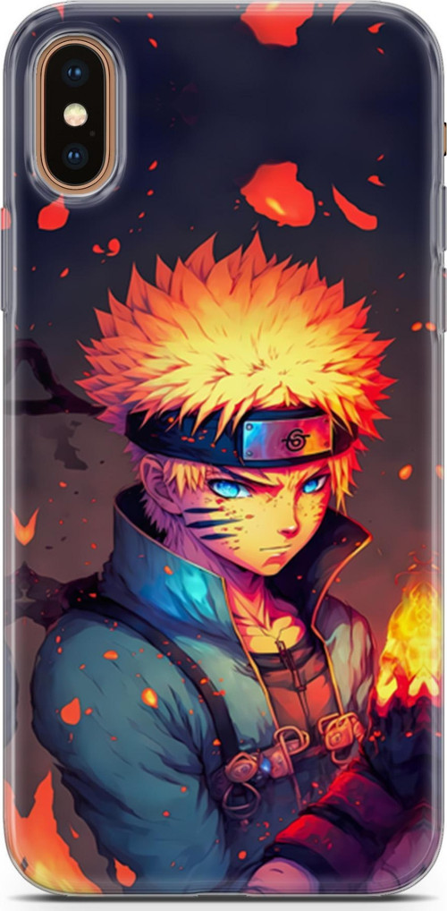 iPhone XS Max Uyumlu Kılıf Yapayzeka 11 Naruto 4K Baskılı Kılıf