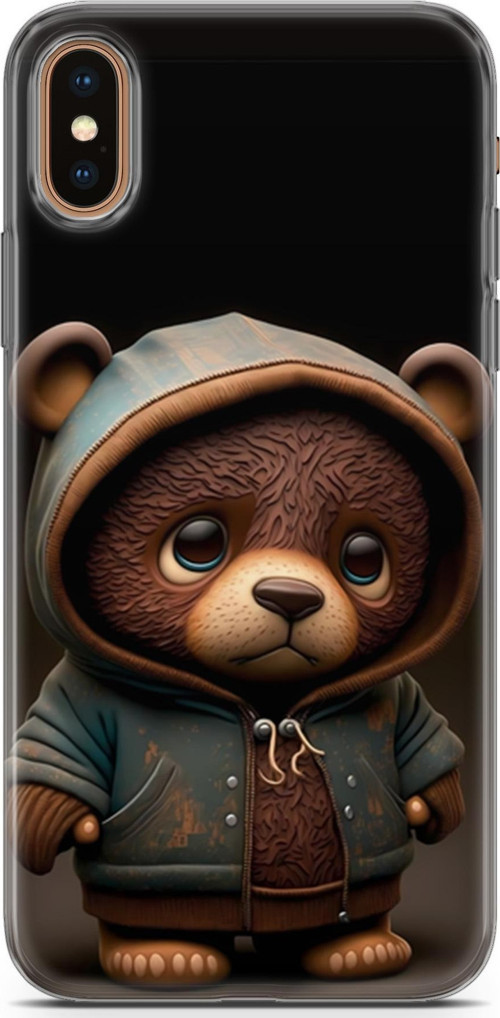 iPhone XS Max Uyumlu Kılıf Yapayzeka 17 Minik Ayıcık Yumuşak Kılıf