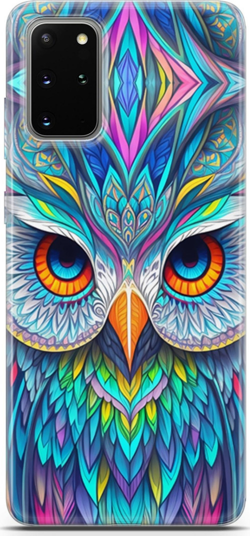 Galaxy S20 Plus Uyumlu Kılıf Yapayzeka 30 Baykuş Kenarları Şeffaf Kapak