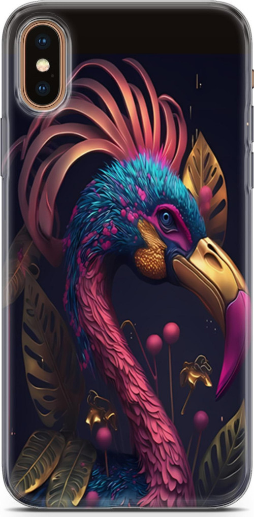 iPhone XS Max Uyumlu Kılıf Yapayzeka 24 Cennet Kuşu Darbe Emici Kılıf