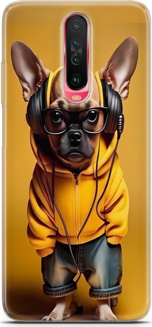 Xiaomi Poco X2 Uyumlu Kılıf Yapayzeka 19 DJ Bulldog Tam Koruma Kılıf