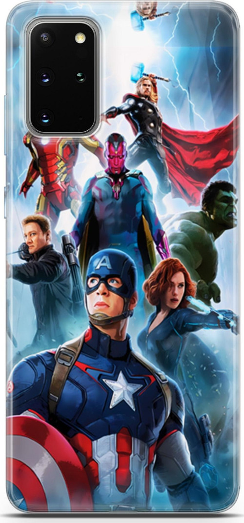 Galaxy S20 Plus Uyumlu Kılıf Yapayzeka 6 Marvel Kahramanları Koruyucu Kapak