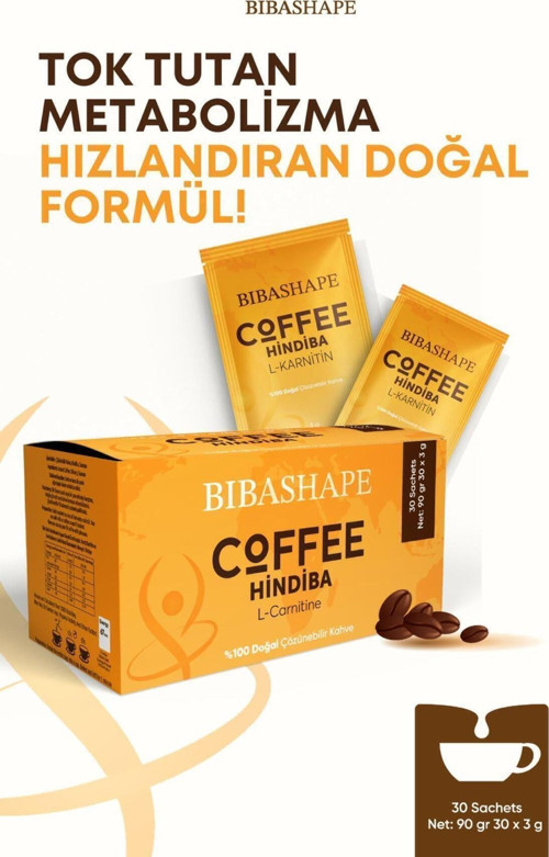 Granül Hindiba Kahvesi L-Carnitine Metabolizma Hızlandırıcı Detox 30 Kullanım (30X3Gr)