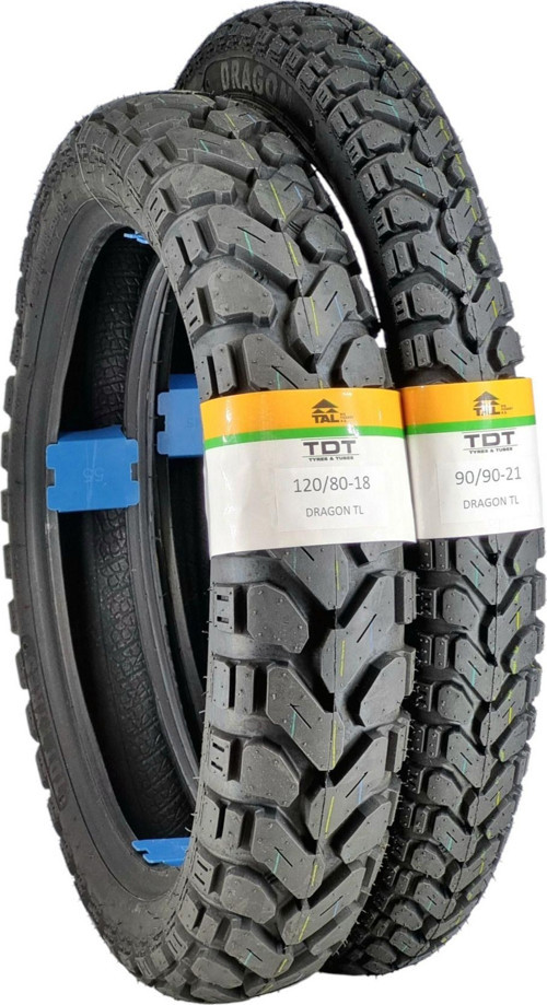 Tyres Klx250 Lastik Takımı 120/80-18 Ve 90/90-21 Tl (Tubeless - Dubleks) Lastik Takımı