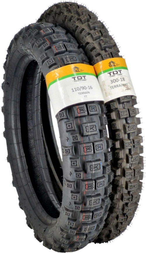 Tyres Set 110/90-16(Tt) Ve 300-18 (Tt) Motosiklet Lastikleri