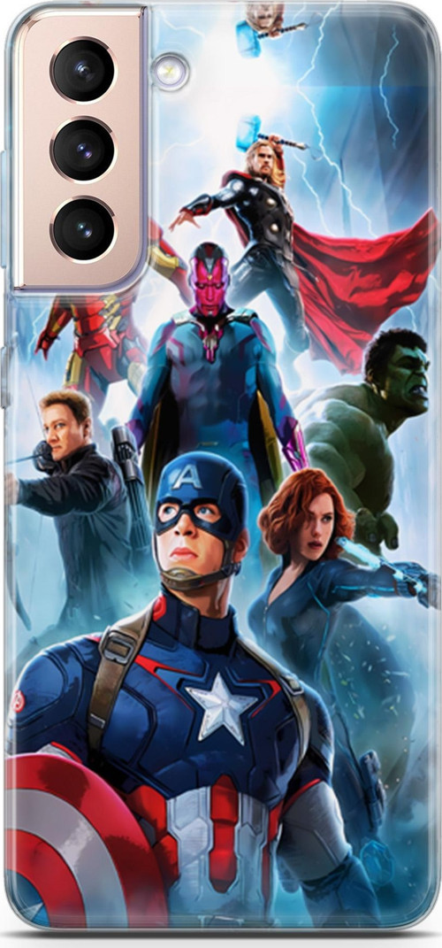 Galaxy S21 Plus Uyumlu Kılıf Yapayzeka 6 Marvel Kahramanları Koruyucu Kapak
