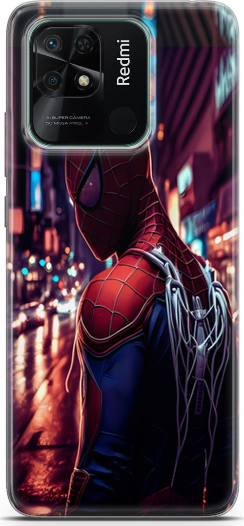 Xiaomi Redmi 10c Uyumlu Kılıf Yapayzeka 9 Spiderman NY UV Kılıf