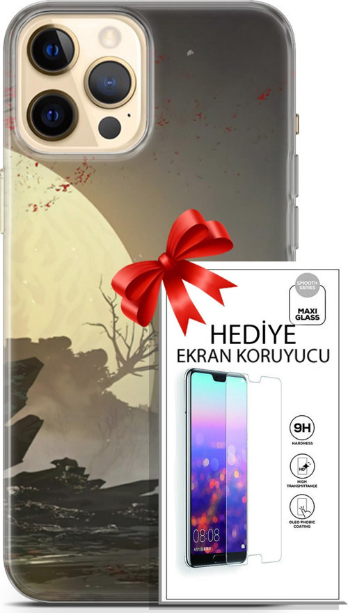 Apple İphone 12 Pro Kılıf Orijinal Seri Fantasy 29 Anime Savaşçı Leke Tutmaz Kapak + Ekran Koruyucu