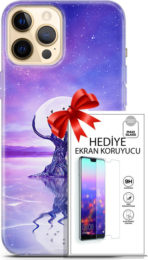 Apple İphone 12 Pro Kılıf Orijinal Seri Neo 30 Carnage Kenarları Şeffaf Kapak Ve Ekran Koruyucu