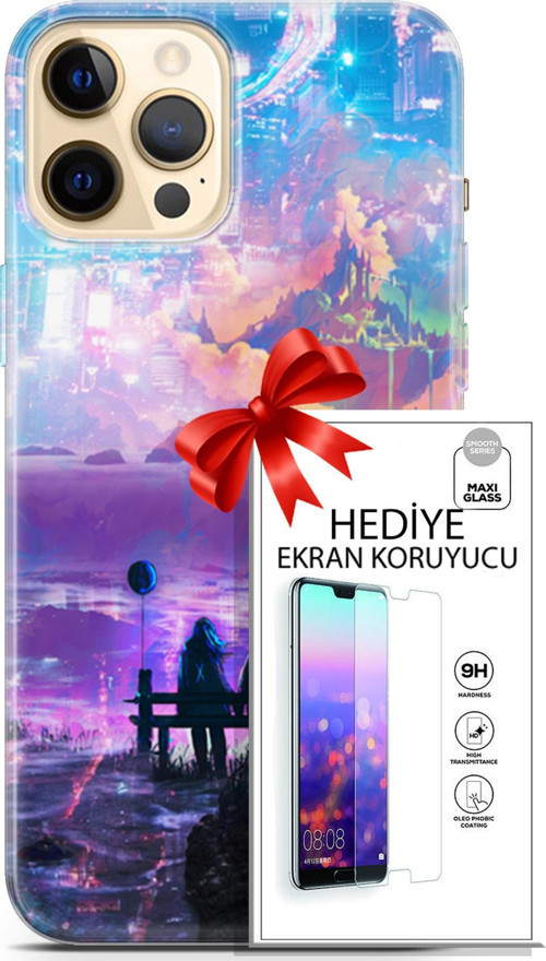 Apple İphone 12 Pro Kılıf Orijinal Seri Neo 25 Spider Man Miles Soyulmayan Kılıf + Ekran Koruyucu Fu