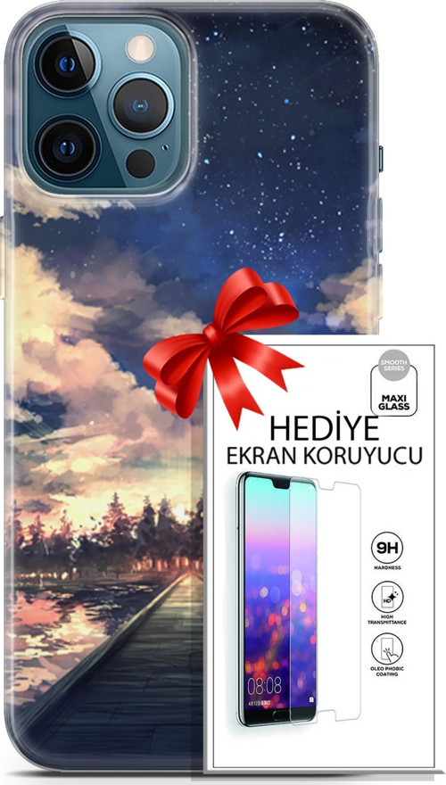 Apple İphone 12 Pro Max Kılıf Orijinal Seri Fantasy 22 Sonsuz Yol Kap + Ekran Koruyucu
