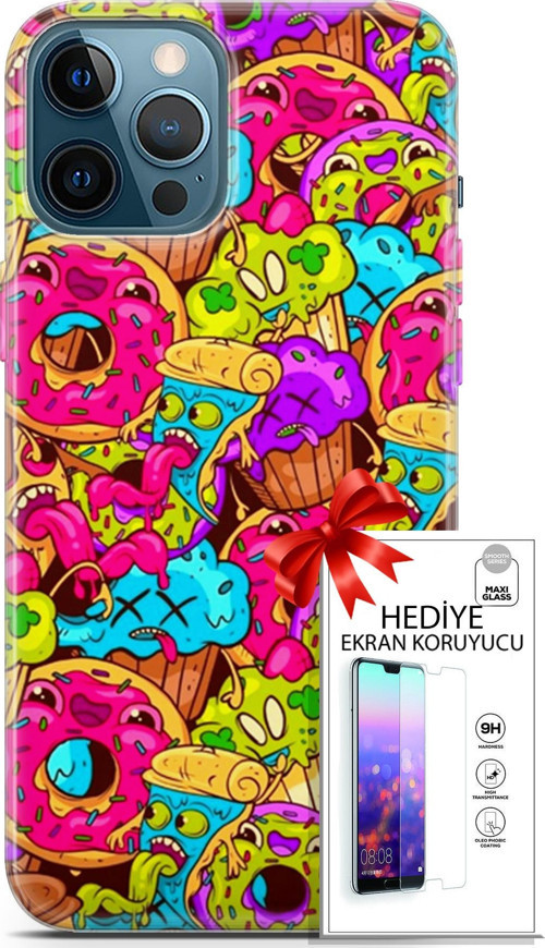 Apple İphone 12 Pro Max Kılıf Orijinal Seri Bounce 01 Annabella Gordon Telefon Kılıfı + Ekran Koruyucu