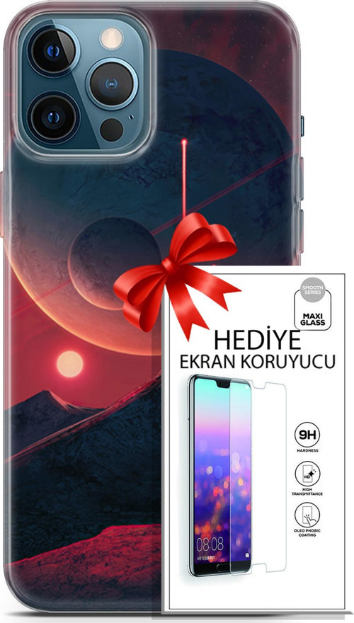 Apple İphone 12 Pro Max Kılıf Orijinal Seri Neo 19 Iron Man Tam Koruma Kılıf + Ekran Koruyucu