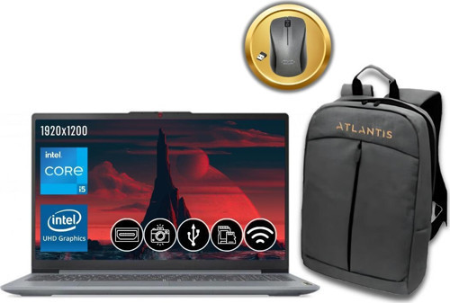 Ideapad Slım 3 I5-12450H 8GB 512GB M.2 SSD 83ES0033TR ATL17 16" Fdos Notebook+Mouse&Çanta