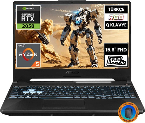 Tuf Gaming A15 FA506NF-HN050A1 Ryzen5 7535HS 8gb 1tbssd RTX2050 15.6" Fullhd Freedos Taşınabilir BILGISAYAR-CNT002